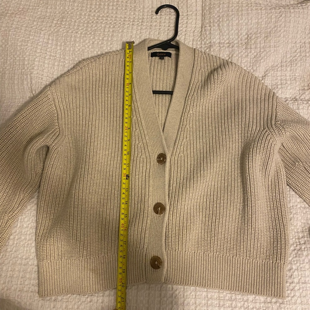 Quince Cream Women's Cardigan Sweater - Picture 5 of 8